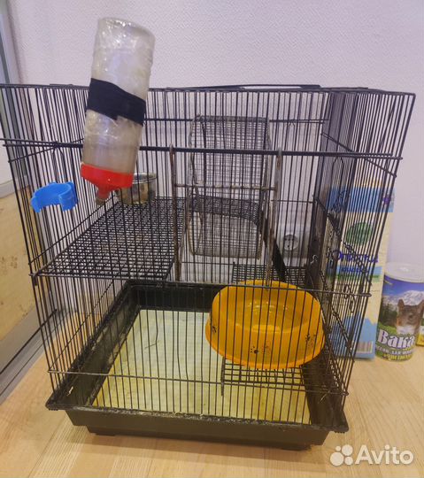 Клетка и принадлежности для грызунов бу