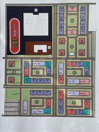 Своб. планировка, 52 м², 1/16 эт.