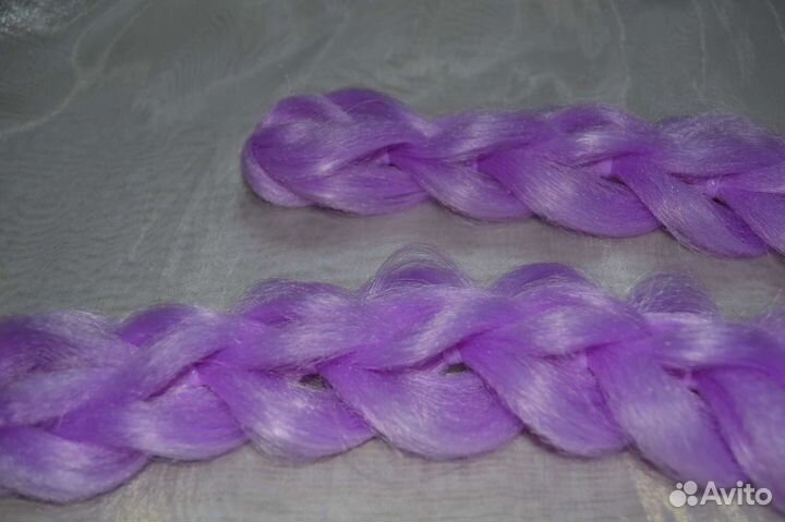 Канекалон. Готовые Косы. Лиловые