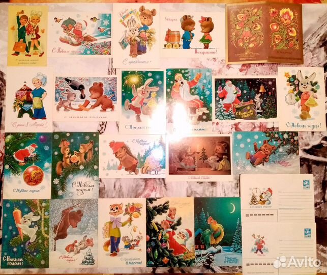 Открытки чистые Зарубин, Андрианов,Бокарев, Стерео