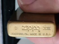 Zippo. Solid brass. Slim. Апрель 97 г. Редкая