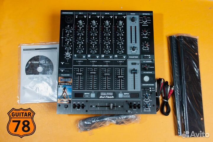 DJ микшерный пульт DDM3000 4 Channel DJ Mixer