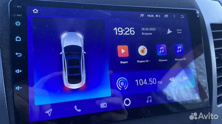 Teyes CC2lplus, усилитель Mitsubishi, can-bus