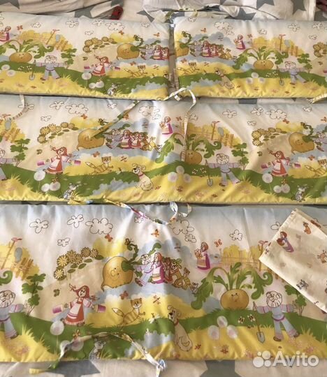 Бортики в кроватку сказка Репка