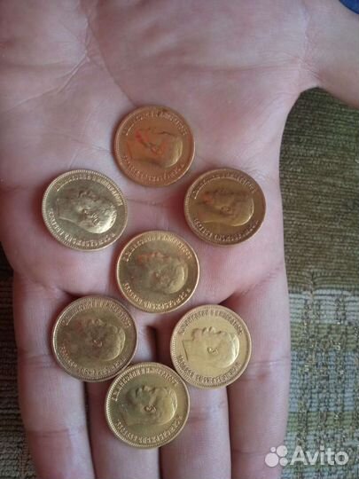Золотые Монеты 10рублей(Червонец)