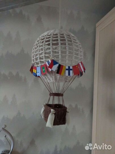 Плетёный воздушный шар на заказ