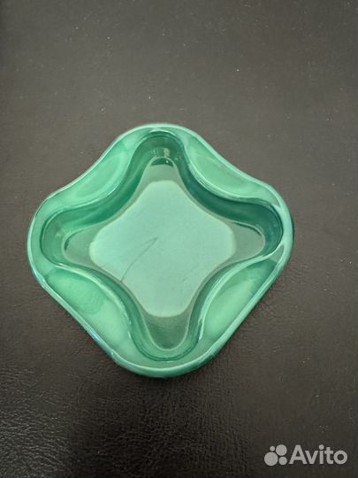 Пепельница малахитовое стекло СССР