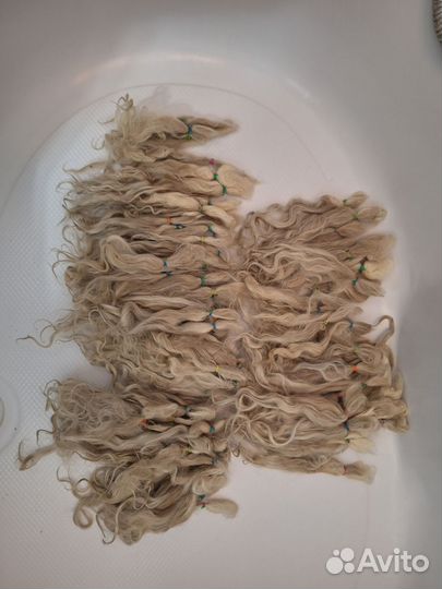 Локоны ангорской козы для кукольных волос