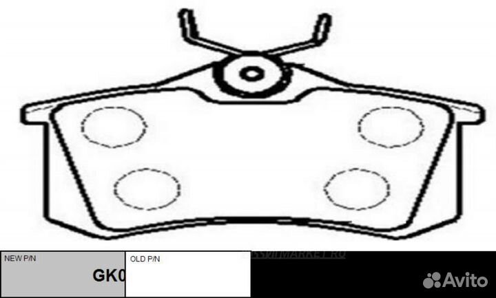 CTR GK0766 / CKN-51 Колодки тормозные дисковые зад