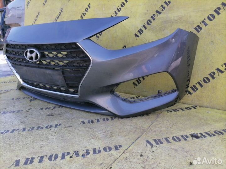 Бампер передний Hyundai Solaris 2017-H.b