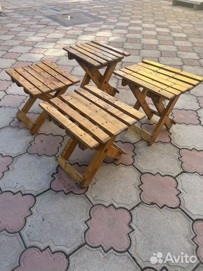 Табуретка складная, комплект, 4 шт