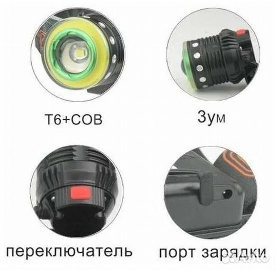 Фонарь налобный