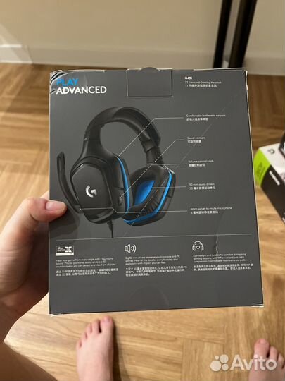 Игровые наушники logitech g 431