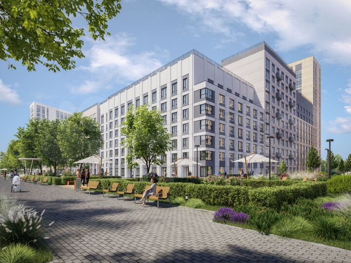 2-к. квартира, 66,5 м², 2/16 эт.