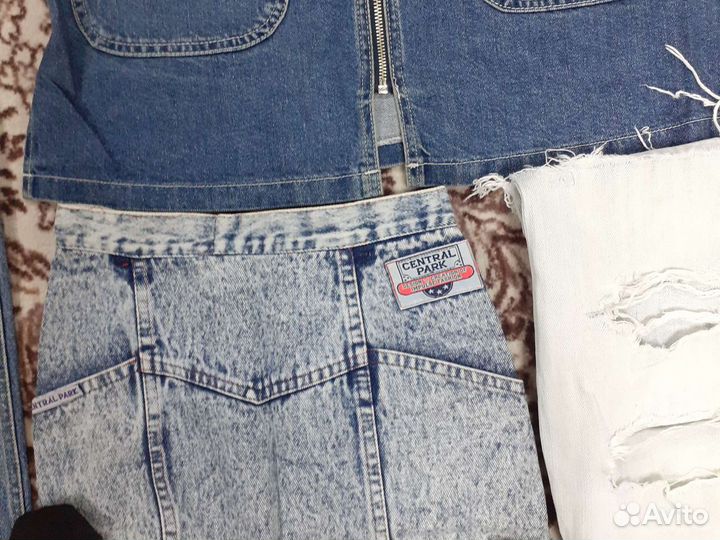 Сарафан и полукомбенизон джинсовые на девочку р 36