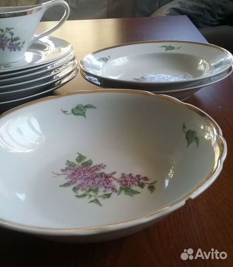 Сервиз столовый тарелки Дулево Сирень