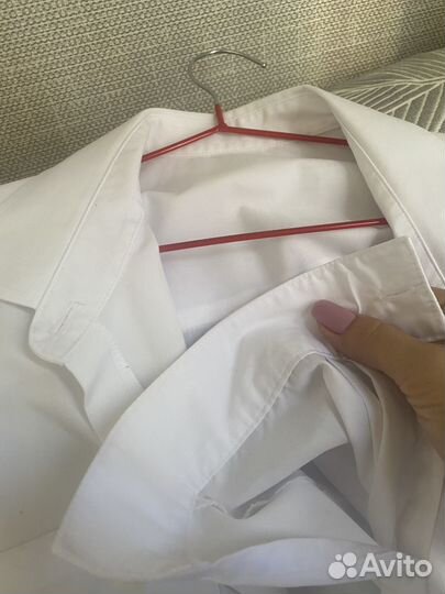 Рубашка школьная белая 13-14 лет