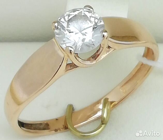 Кольцо / размер 16,5 / 1,60г / Золото585 / фианиты круглые