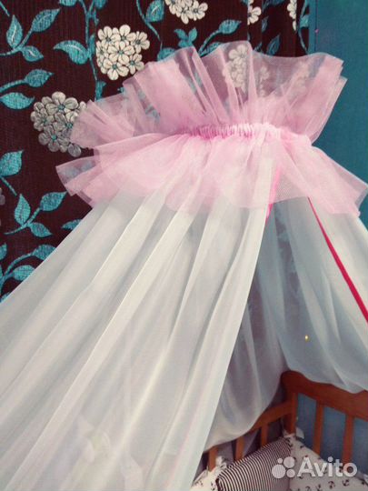 Балдахин на детскую кроватку с держателем