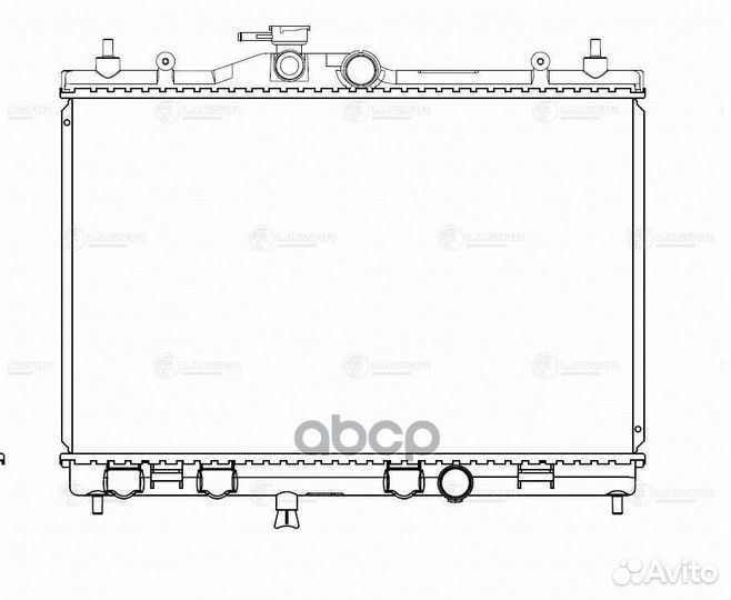 Радиатор nissan juke 1.6 10- LRc 141EE luzar