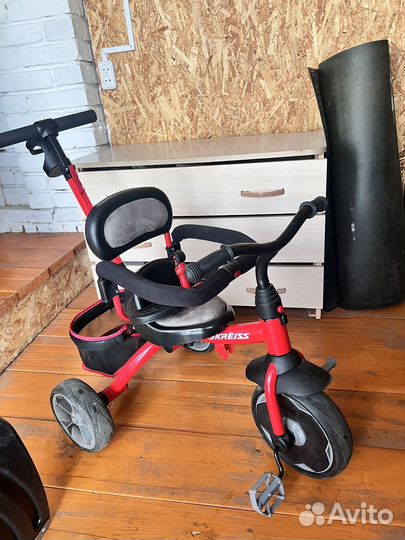 Велосипед с родительской ручкой