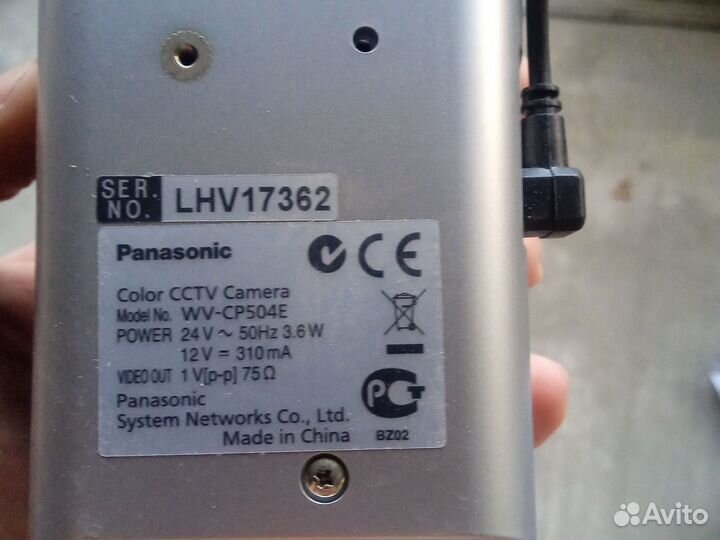Аналоговая камера видеонаблюдения Панасоник