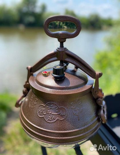 Комлпект казан чугунный и печь с дымоходом