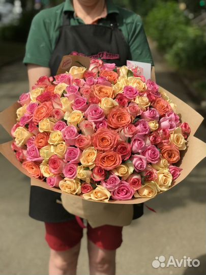 Букет 101 Роза, букеты из роз, розы