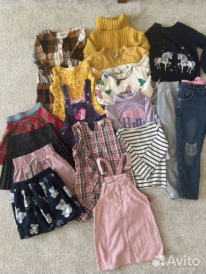 Вещи пакетом на девочку 104-110