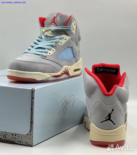 Кроссовки Nike Air Jordan 5 Retro Grey (Арт.80806)