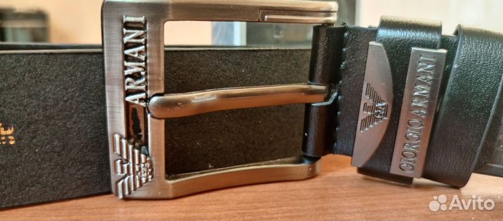 Мужской кожаный ремень Armani