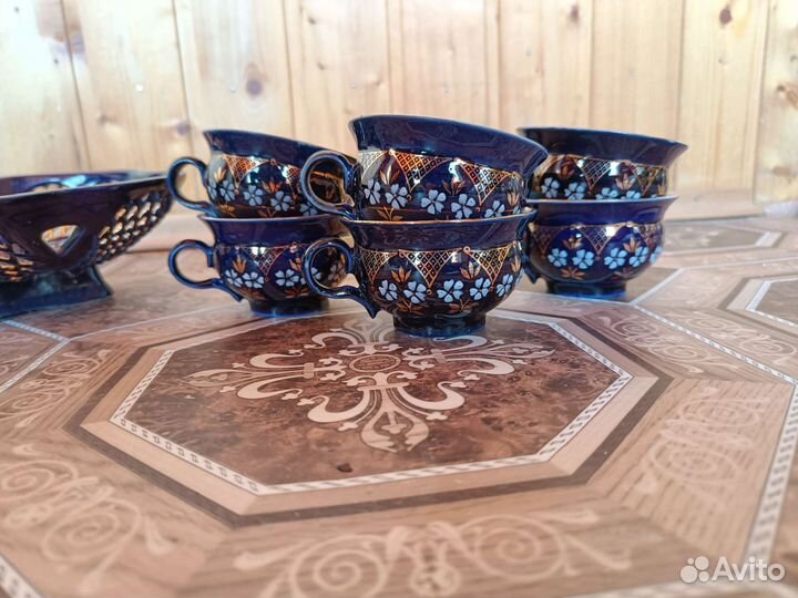 Чайный сервиз СССР cobalt