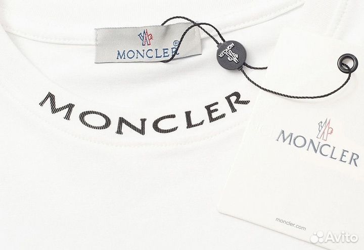 Футболка Moncler белая