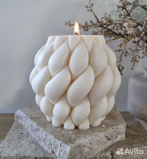 Свечи из эко воска женское тело куб давид