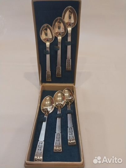 Набор серебряных кофейных ложек СССР