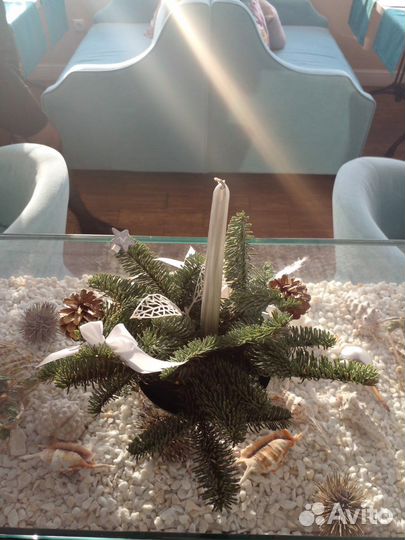 Новогодние композиции елки венки доставка РФ