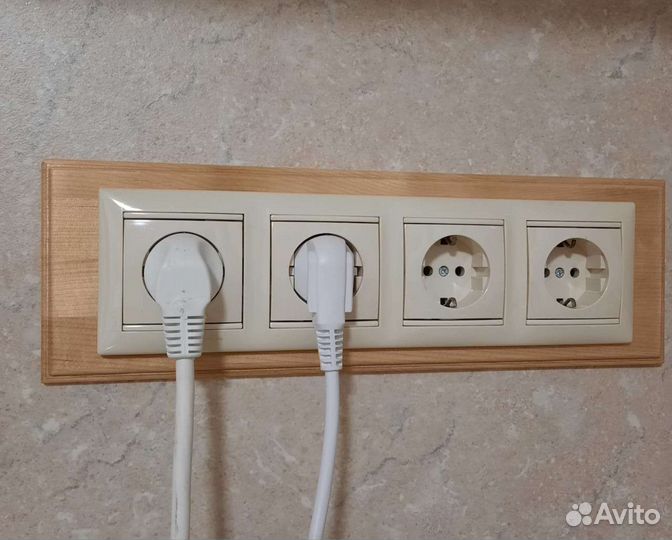 Накладка для розеток для деревянного дома/сруба