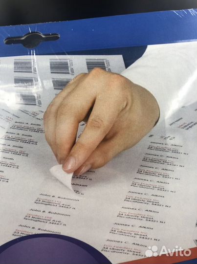 Самоклеящиеся этикетки на листах А4 для принтера