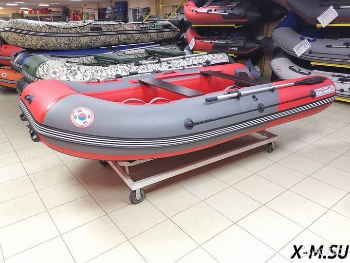 Лодка mishimo PRO 390 (серо-красная)