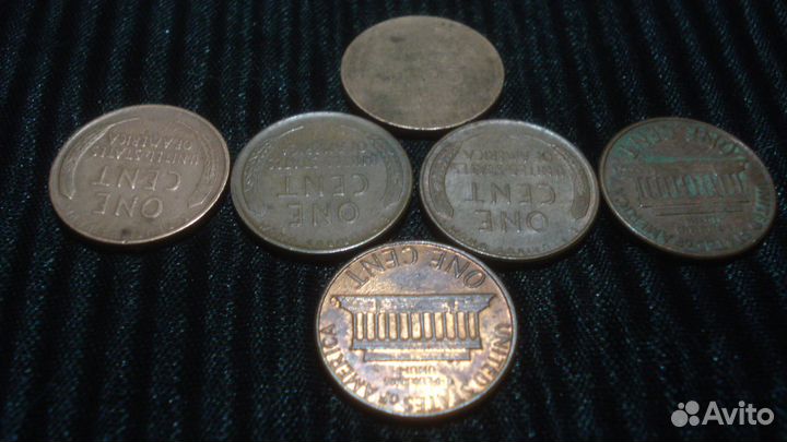 1 цент США 1958, 1959, 1982