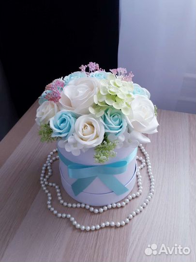 Букет цветов из мыла. Подарок. Мыльные розы