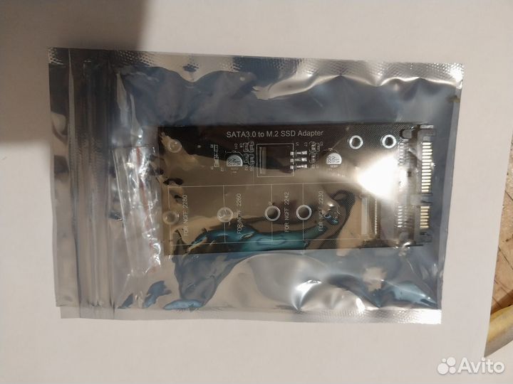 Адаптер ngff SSD диска m.2 SATA 3 в SATA 6 Gb/s