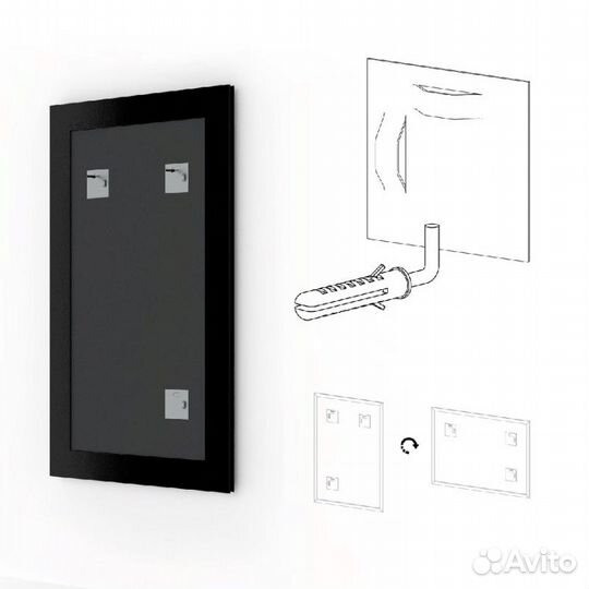 Зеркало Evoform Definite 126х66 Хром
