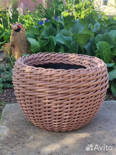 Кашпо из ротанга 12 литров