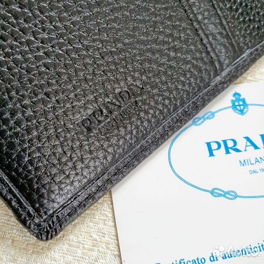 Обложка на паспорт Prada натуральная кожа
