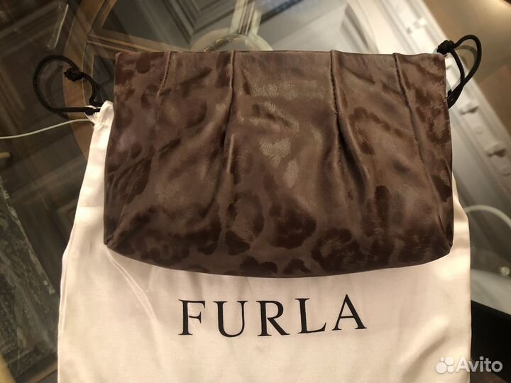 Косметичка Клатч Furla кожа