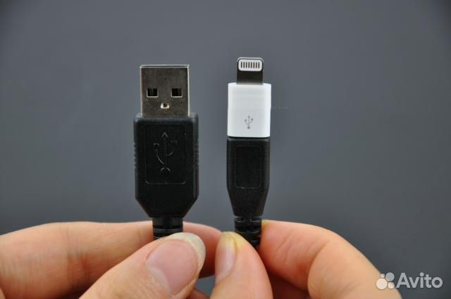 Адаптер-Переходник c microusb на iPhone 5 (8-pin)