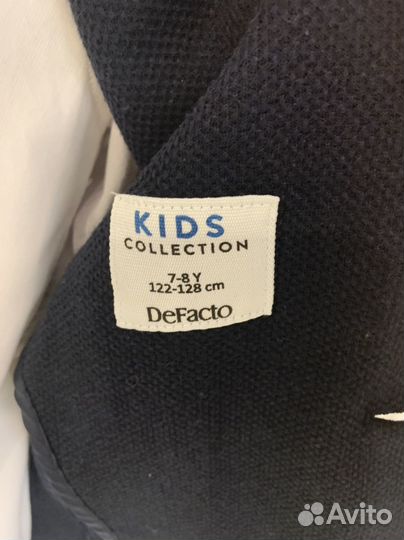 Пиджак детский размер 122