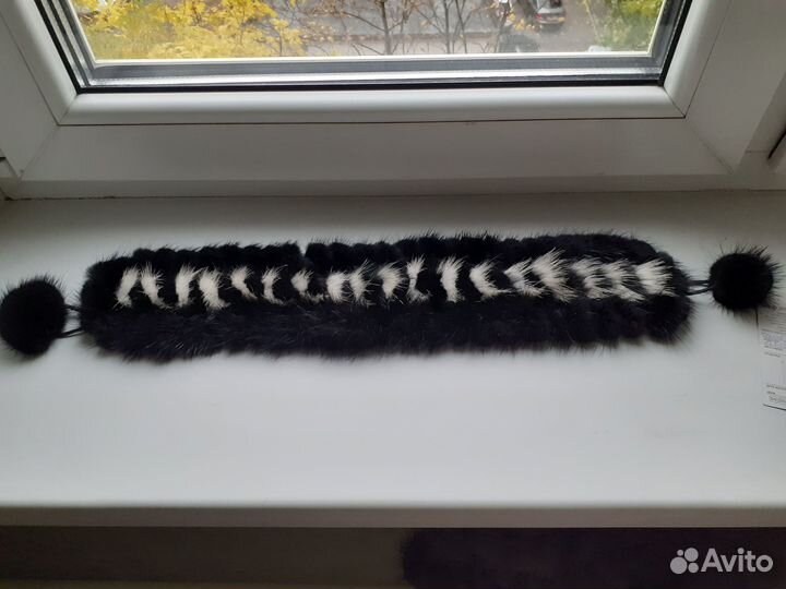 Норковая Повязка на голову женская