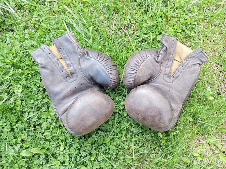 Боксерские перчатки СССР кожаные